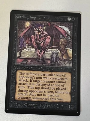 Magic the Gathering MTG Beta Nettling Imp NM  (Beta Bob) - Image 1 of 2