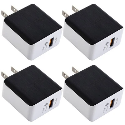 4x Adaptive Fast Charging USB Wall Plug Charger For Samsung Galaxy iPhone Google - Image 1 of 4