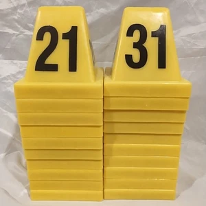 4 Sided Evidence Marker Reusable Markers Tent Style Placard 21-40 Crime Scene - Picture 1 of 4