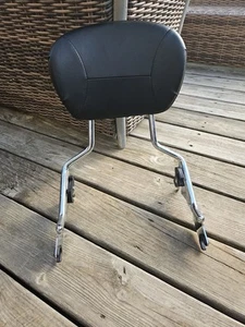 HARLEY DAVIDSON GENUINE CHRM TOURING DETACHABLE SISSY BAR BACKREST PAD - Foto 1 di 9