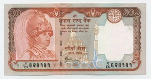 Nepal 20 Rupien ND 2005 Pick 55 UNC Banknote Stempelglanz  - Bild 1 von 2