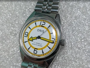 SELTENE ORIS Vintage Mechanische Herrenuhr Edelstahl 17 Jewels Handaufzug - Bild 1 von 5