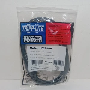 TRIPP LITE Model U022-010 Premium Quality A-Male to B-Male USB 2.0 Cable (10ft) - Picture 1 of 4