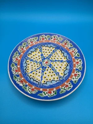 Vintage Buse Cini KUTAHYA 7" Wall Art Plate Pottery Turkish Handmade Ceramic - Image 1 of 4