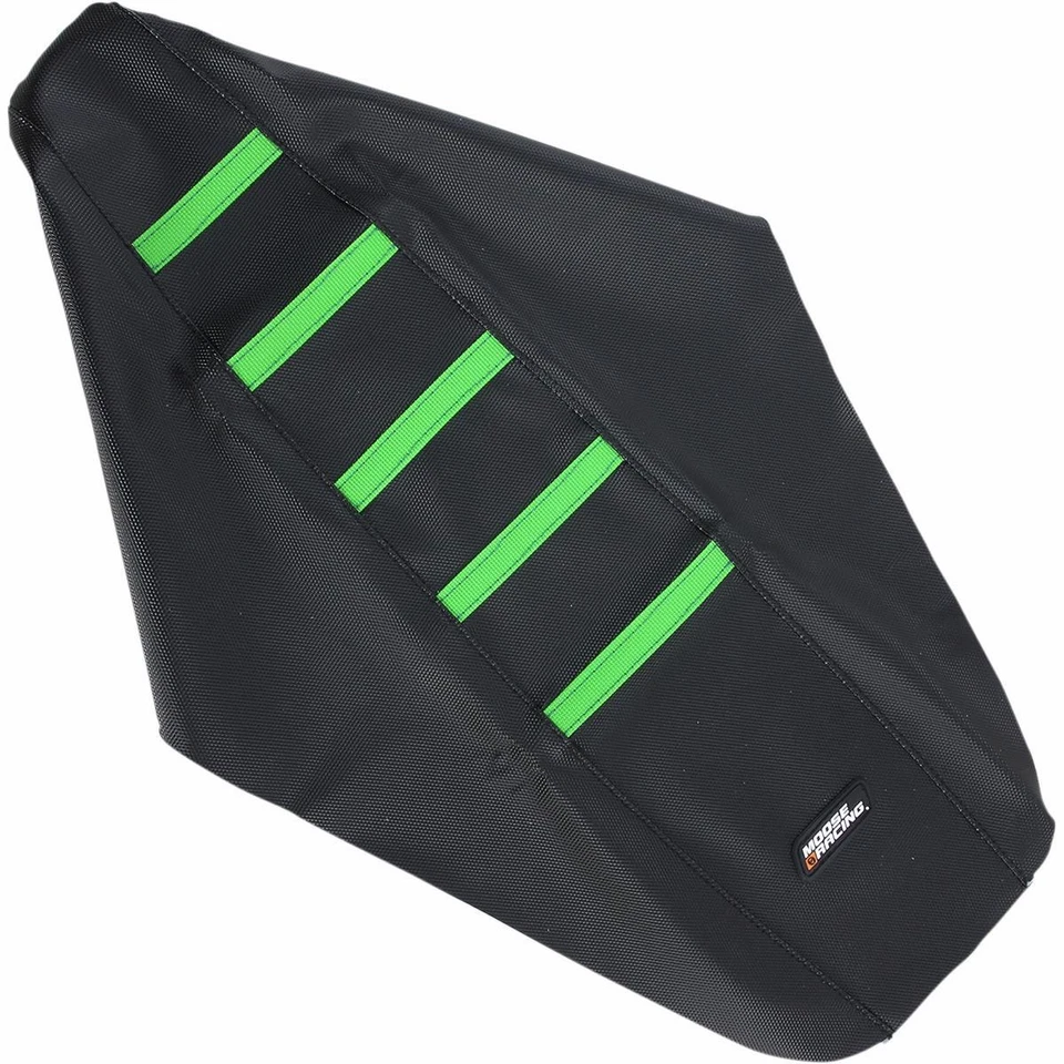 Cubierta de asiento acanalada Moose Racing KXF45012-334RT - negra/verde acanalada Foto 1 de 1