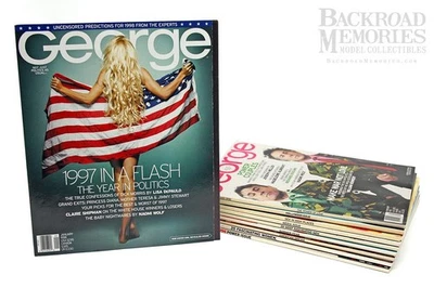 Lot of '98 (Incomplete) Various (Newsstand Edition) "George" Magazines (10), GP Foto 1 de 4