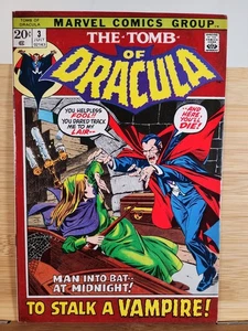 1972 Marvel Comics TOMB OF DRACULA #3 First Rachel Van Helsing Taj Nital 7.5/VF- - Picture 1 of 13
