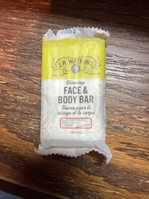 J.R. WATKINS Cleansing Face & Body Bar Travel Soap 1.25oz Aloe & Green Tea Scent - Image 1 of 3