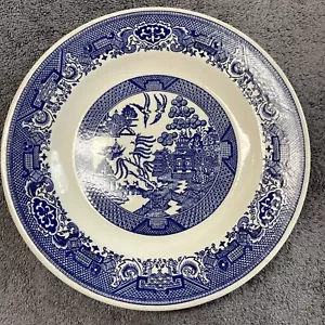 BLUE WILLOW 10" DINNER PLATE Blue White - Picture 1 of 9