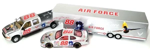 SILVER BROOKFIELD 1/24 #88 DALE JARRETT US AIR FORCE 3 PIECE SET WITH TRAILER - Picture 1 of 6