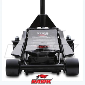 HAWK 2.5 TON HEAVY DUTY HYDRAULIC CAR JACK WITH ROLLING WHEELS FOR GARAGE USE - Picture 1 of 11