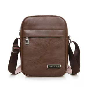 Men Leather Phone Carrying Pouch Belt Bags Shoulder Crossbody Waist Pack Handbag - Picture 1 of 10