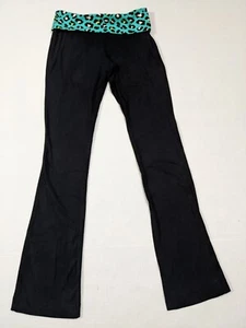 So Girls Authentic American Heritage Black & Green Activewear Leggings Sz Small - Picture 1 of 3