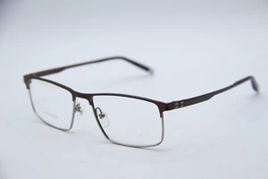 NEW CHARMANT Z-TITANIUM ZT19833R BROWN AUTHENTIC DESIGNER EYEGLASSES 55-17 - Picture 1 of 4