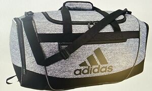 adidas Defender 3 Duffel Bag Onix Jersey/Black Gray Reinforced 3d ripstop materi