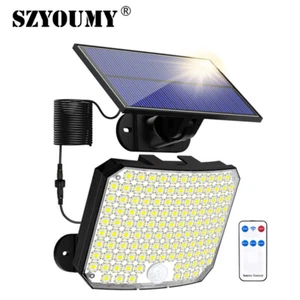 Split Solar Motion Sensor Light Outdoor With Remote For Patio Garage Porch Yard - Picture 1 of 9