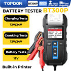 ??TOPDON BT300P Car Battery Tester 12V 100-2000CCA Lead-Acid with Printer