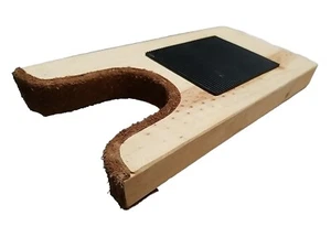 Handmade Western BOOTJACK Solid Wood w Leather NEW Boot Jack Shoe Remover LG-BJ3 - Picture 1 of 28