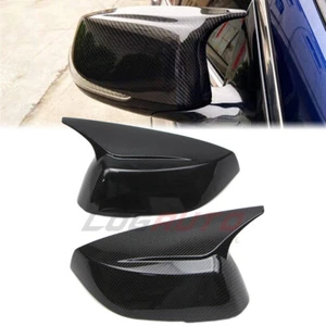 For Infiniti Q50 2014-2023 Rearview Side Mirror Cover Pair Carbon Fiber Look Cap - Picture 1 of 13