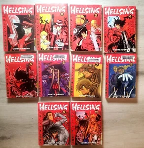 Hellsing Manga Comic Book 10 volumes complete set English language - Picture 1 of 4