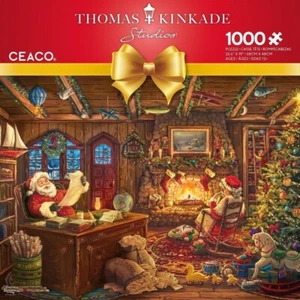 Ceaco Thomas Kinkade "Santa Checking His List" 1000 piece jigsaw puzzle NEW! - Picture 1 of 1