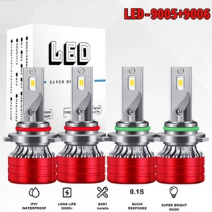 For Isuzu i-290 i-370 2007-2008 6000K Combo LED Headlight High Low Beam Bulbs - Picture 1 of 12