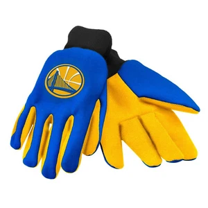 Golden State Warriors Gloves Sports Logo Utility Work Garden Colored Palm NBA - Picture 1 of 1