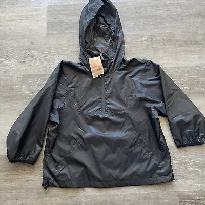Nike Packable Rain Jacket 533910 060 Black Women's Sz L Windbreaker Hooded New • 44.99€