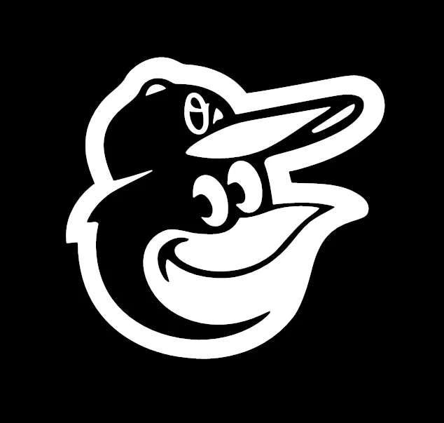 Baltimore Orioles Bird Decal / Sticker Die cut PICK SIZE AND COLOR - Image 1 of 4