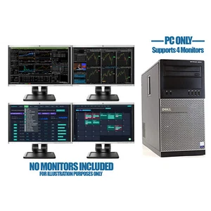 PC torre de cuatro monitores de comercio rápido i7 Dell/HP 16 GB 512SSD 2 TB Win10 Pro - Imagen 1 de 4