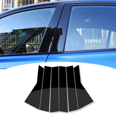 Cubierta de moldura de ventana de puerta postes de pilar negro brillante para Dodge Journey 2009-2020 Foto 1 de 4