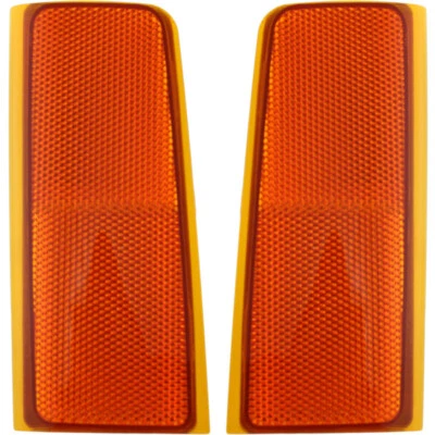 Reflectors Set Front For 1988-2002 Chevrolet C2500 C1500 K1500 K2500 C3500 K3500 - Image 1 of 4