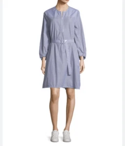 Elizabeth & James Eva P Mixed-Stripe Belted Dress Size 6, MSRP $198 - Picture 1 of 9