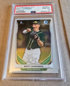 2014 Bowman DP #CDP21 Matt Chapman (Chrome) 1st - PSA 10 - Bild 1 von 2