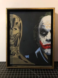 Alan Johnson Stencil - Joker Gets His Original Artwork 8x10” Framed  - Picture 1 of 12
