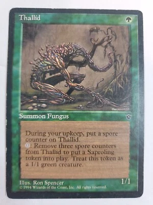 MTG Magic The Gathering Card Thallid Summon Fungus Green Fallen Empires 1994 - Image 1 of 2
