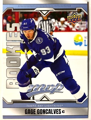 Gage Goncalves 2024-25 Upper Deck MVP #235 Tampa Bay Lightning Rookie - Image 1 of 2