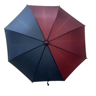 Gancho paraguas grande Aramis de colección para hombre tipo bastón mango azul borgoña Foto 1 de 4