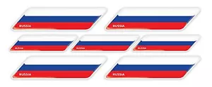 Russia Russian flag 3d domed emblem decal sticker car tuning - Bild 1 von 1
