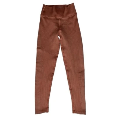 Offline By Aerie Peach High Waisted Ribbed Leggings Size XS NWOT - Image 1 of 4