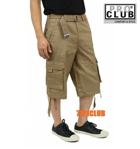 PRO CLUB CARGO SHORTS MEN PROCLUB CAMO COMBAT BDU SHORT LONG LENGTH BIG AND TALL - Picture 1 of 35