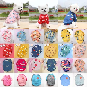 Small Pet Dog Puppy Cat Winter Sweater Coat Jacket Clothes Apparel Chihuahua ✲ - Picture 1 of 41