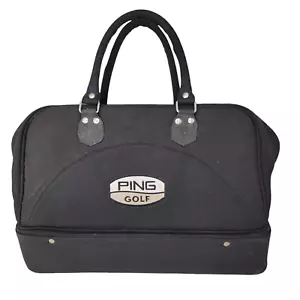 Vintage Ping Golf Gym Duffel Hard Bottom Shoe Bag 17" x 13" x 9" - Picture 1 of 7