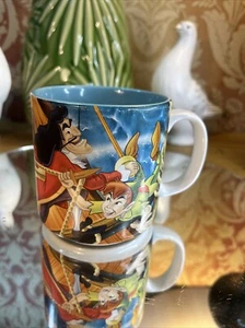 Peter Pan Disney Store Exclusive Classics Mug 2007 Tinkerbell Captain Hook T28 - Picture 1 of 6