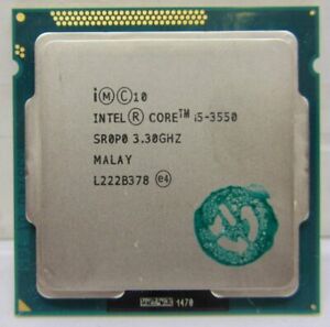 Intel Core i5-3550 Quad Core 3.30GHz 6MB LGA1155 CPU Processor SR0P0