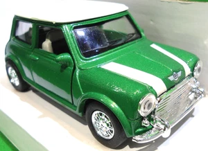 Newray 1:32 1999 Rover Mini Cooper in verde modello pressofuso in scatola originale - Foto 1 di 7