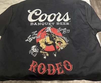 Coors Size XL  Banquet Beer “Rodeo” Short Sleeve Western Shirt Button Down - Image 1 of 4