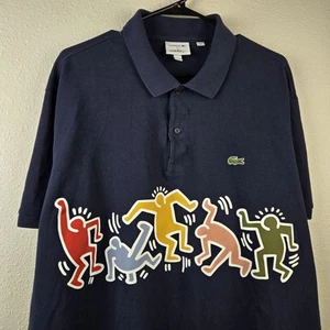 Men's 4XL 9 Lacoste Keith Haring Graphic AOP Pattern Tennis Golf Polo Shirt - Picture 1 of 7