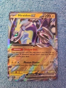 Miraidon EX SVP 028 Black Star Promo Scarlet & Violet Ultra Holo Pokemon Karte - Bild 1 von 2