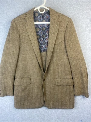 J. PRESS Plymouth Beige Algodón Poli Hombre Blazer Abrigo Deportivo Chaqueta 44 Foto 1 de 4